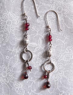 Black Cherry Earrings