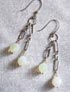 Milk Glass Earrings