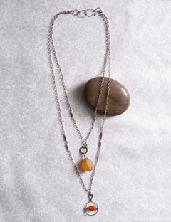 Sunshine Over Carnelian Necklace